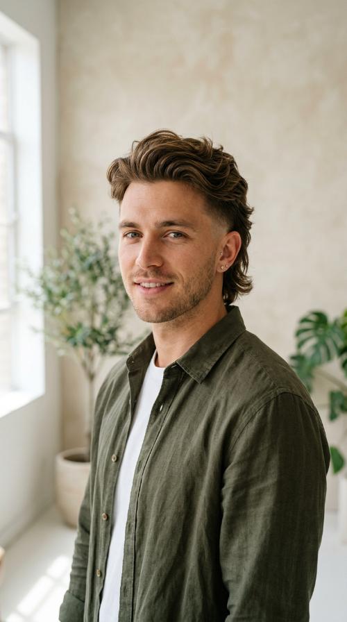 Modern Mullet with Taper