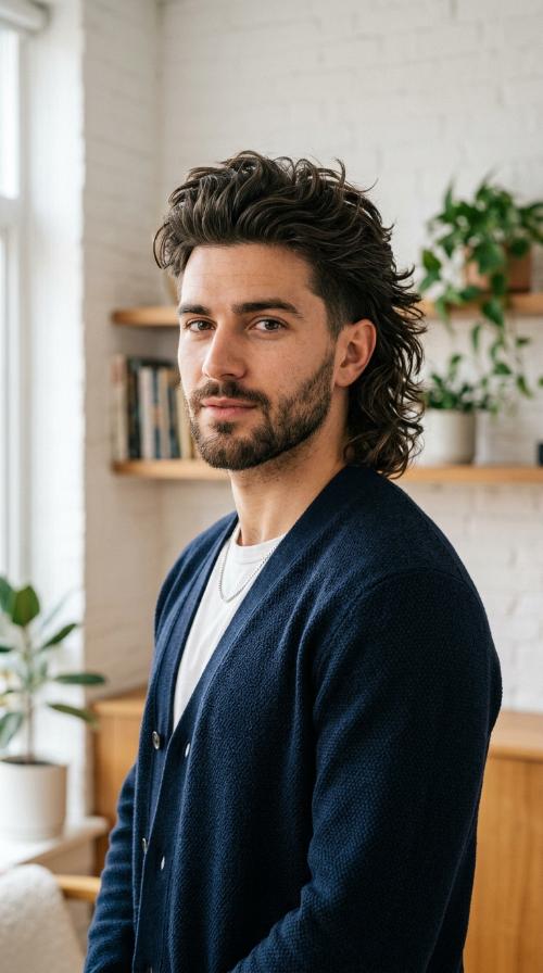 Modern Mullet with Texture