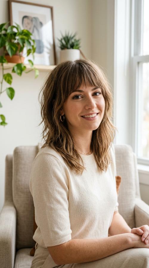 Modern Shag with Bangs