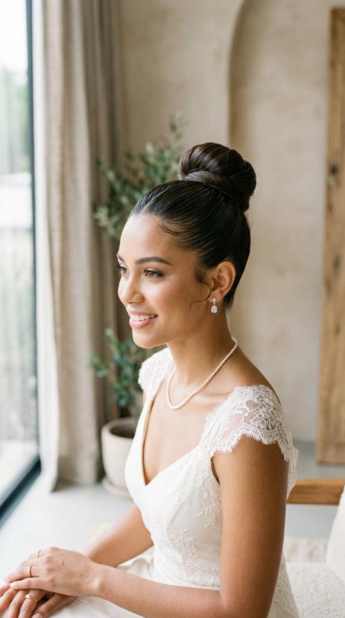 Modern Sleek High Knot