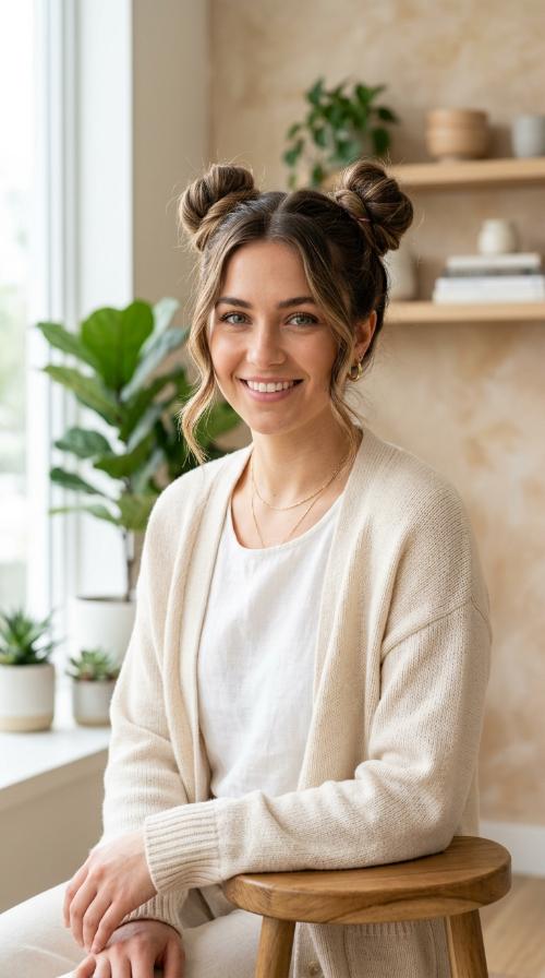 Modern Space Buns