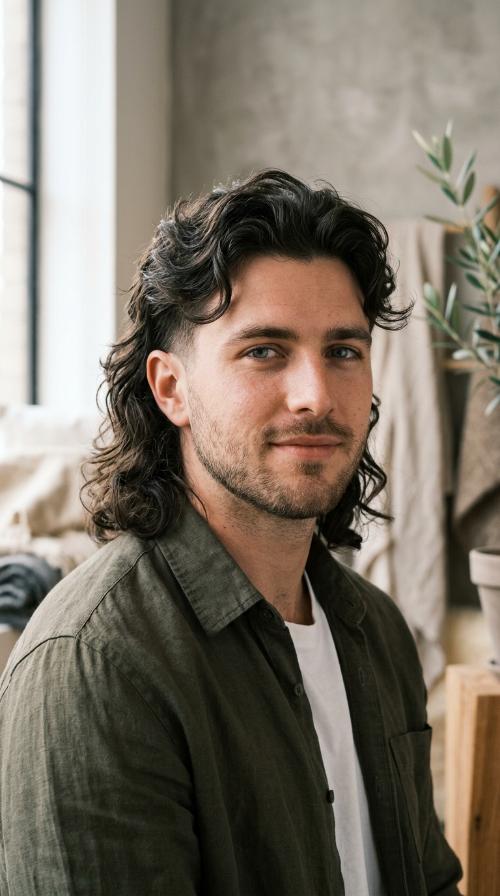 Modern Wavy Mullet