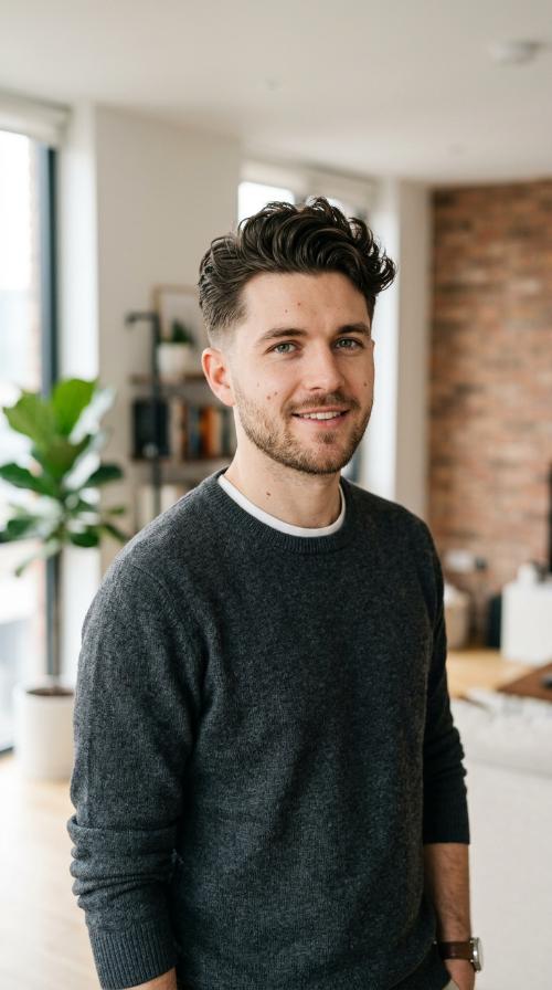 Modern Wavy Quiff