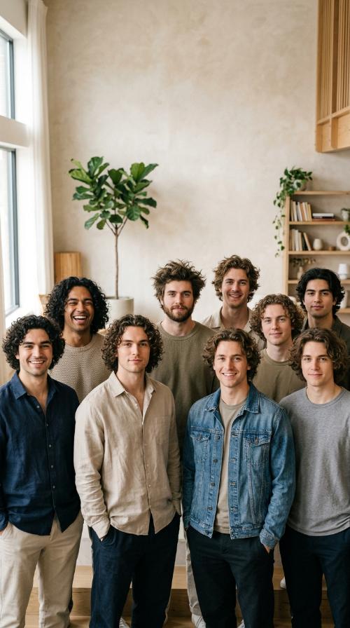 Natural Curls with Medium Length Volume