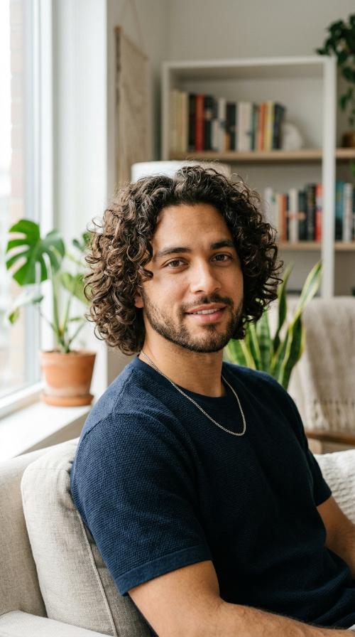 Natural Curls with Volume