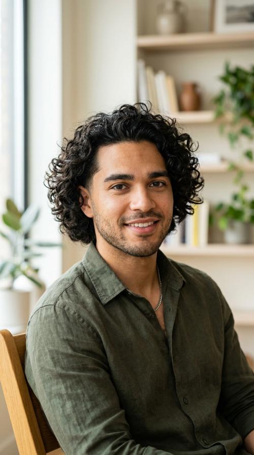 Natural Curls with Volume