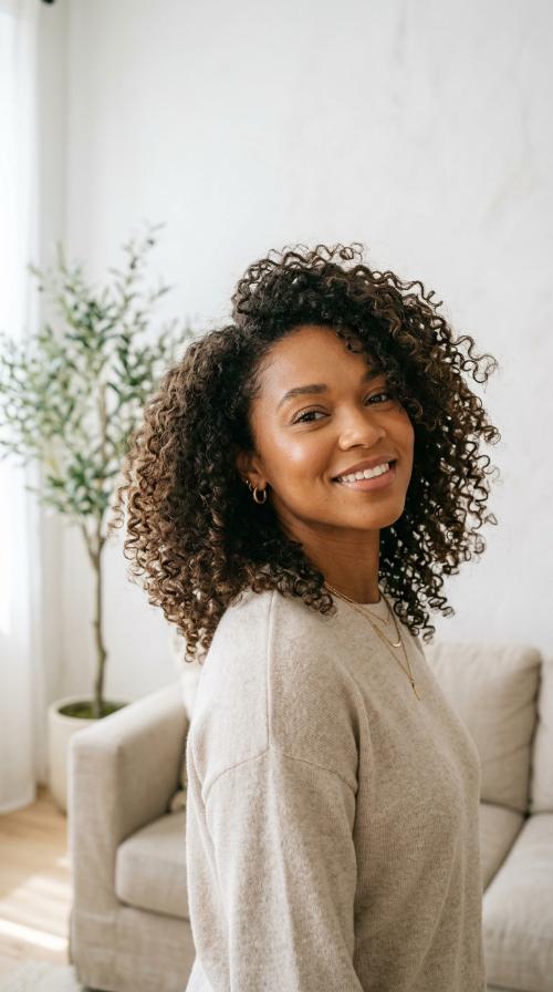 Natural Curls with Volume