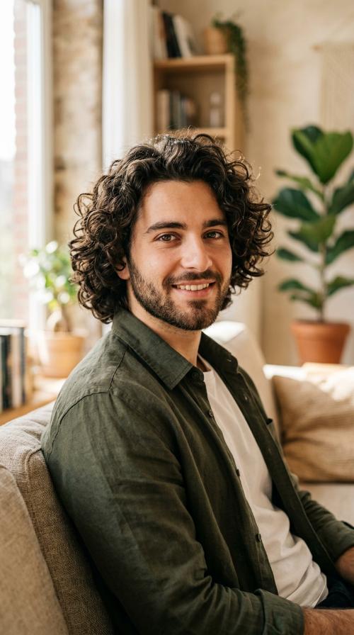 Natural Curls with Volume