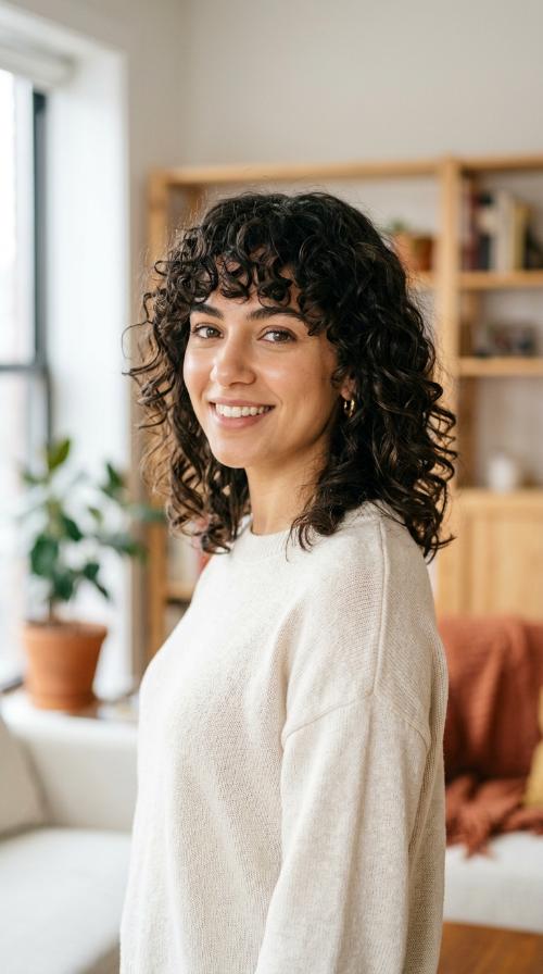Natural Curly Fringe
