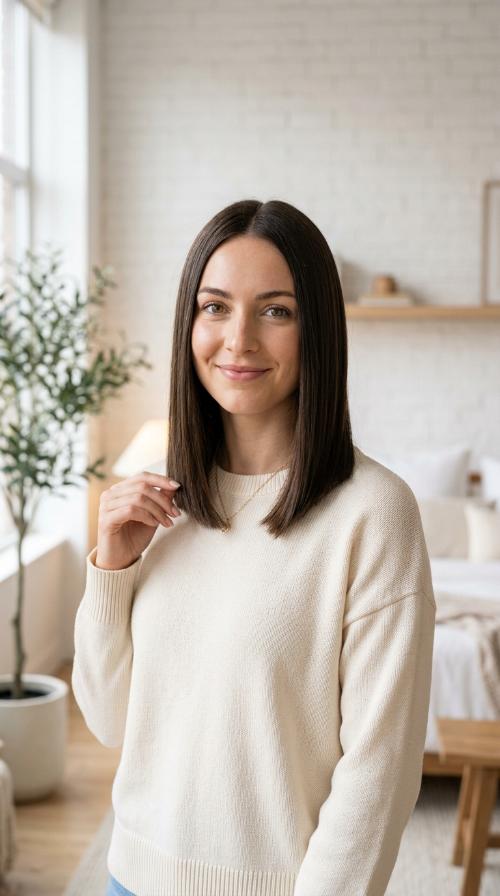 One-Length Collarbone Cut