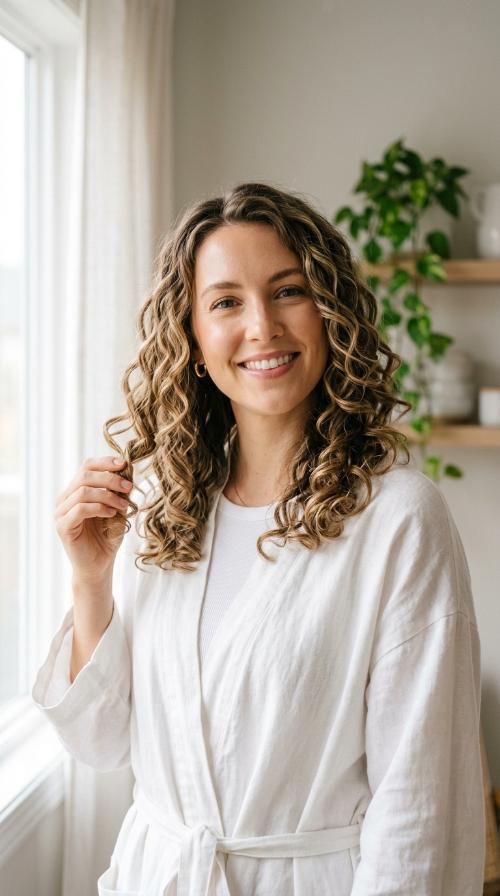 Overnight Heatless Robe Curls