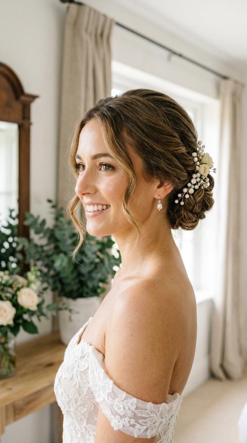 Pearl-Accented Grecian Knot
