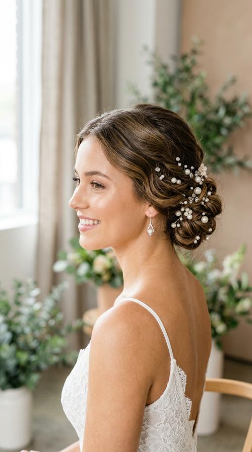 Pearl-Embellished Chignon