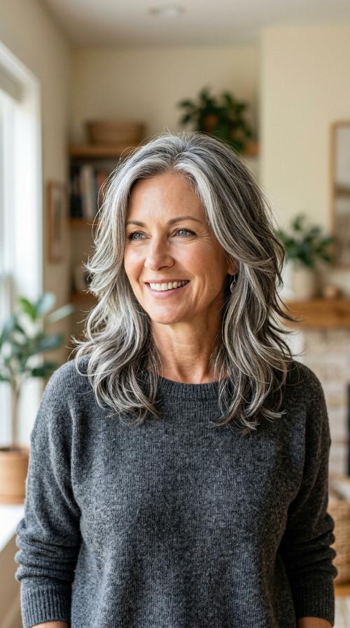 Piecey Mid-Length Layers with Highlights