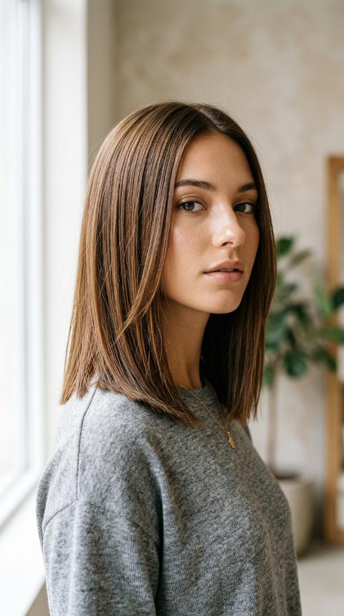 Piecey Textured Straight Ends