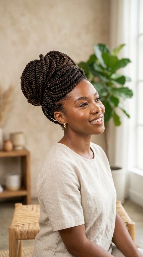Pineapple Twist Updo