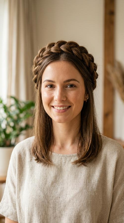 Polished Crown Braid