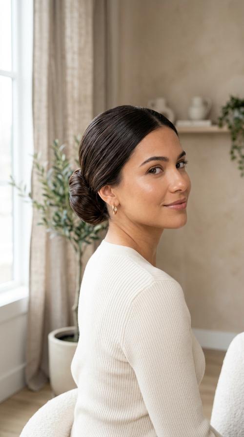 Polished Low Bun