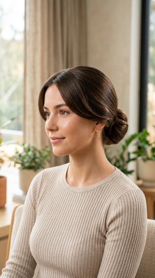 Polished Low Bun