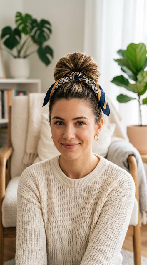 Polished Pineapple with a Scarf