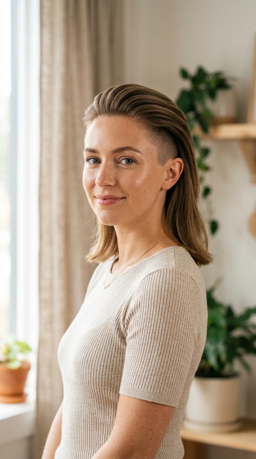 Polished Undercut Medium Style