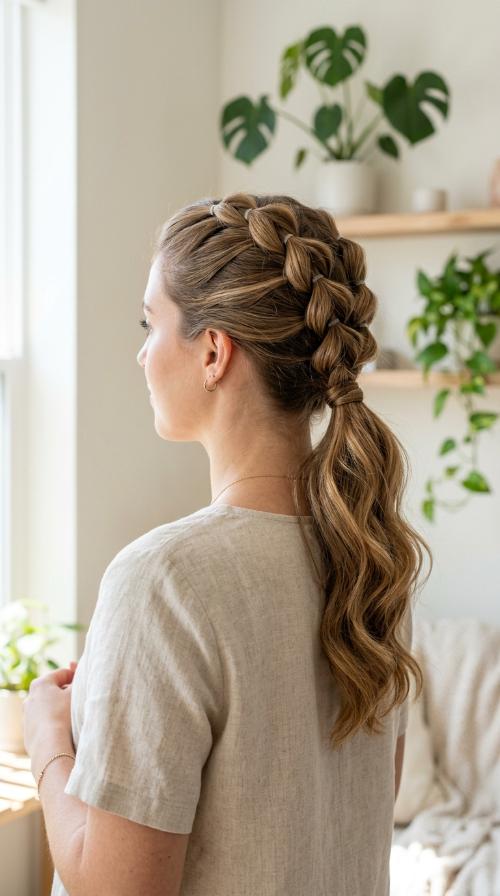 Pull-Through Braid Ponytail