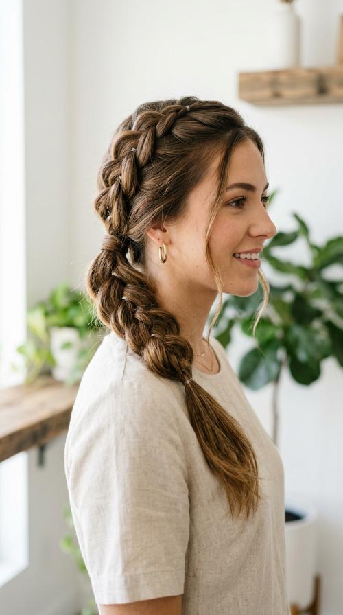 Pull-Through Braid Ponytail