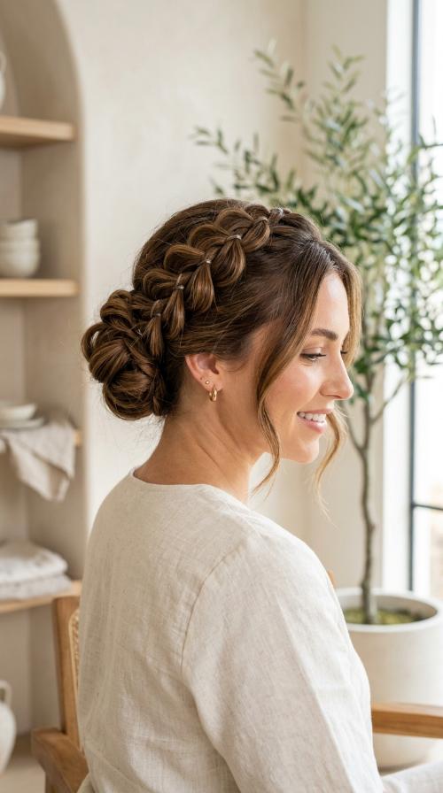 Pull-Through Braid Updo