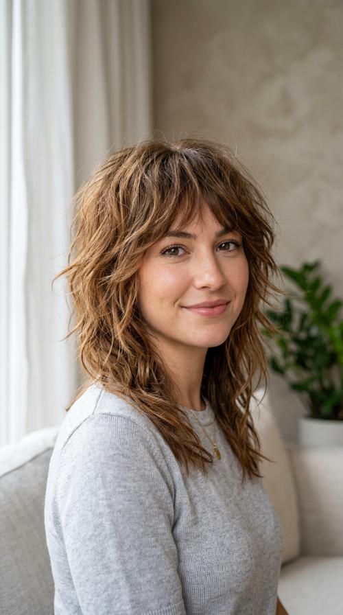 Razor-Cut Wispy Layers