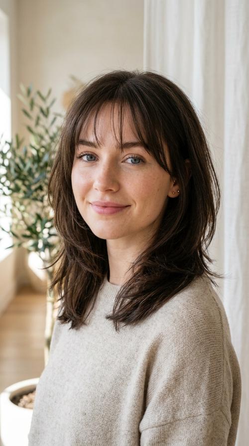 Razored Layers with See-Through Bangs