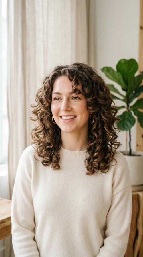 Retro-Inspired Fluffy Curls