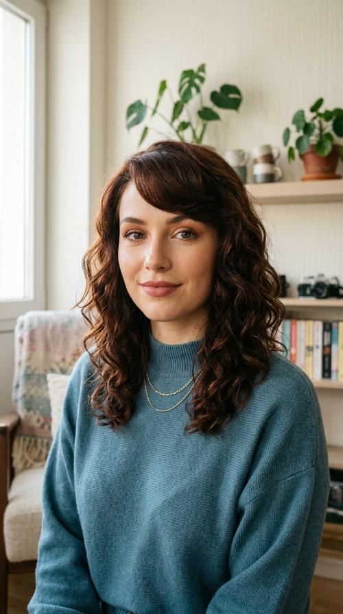 Retro Wave with Side-Parted Fringe