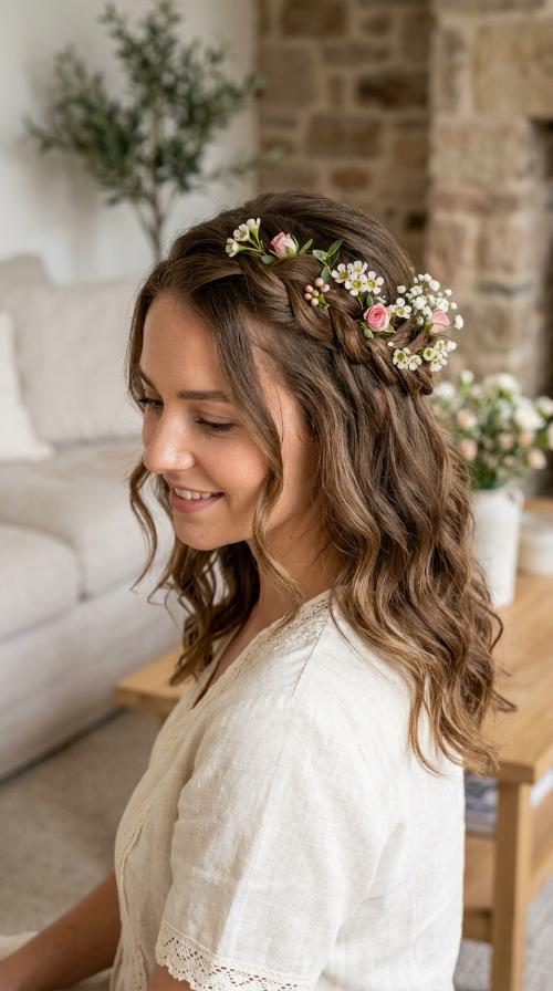 Romantic Floral Braid