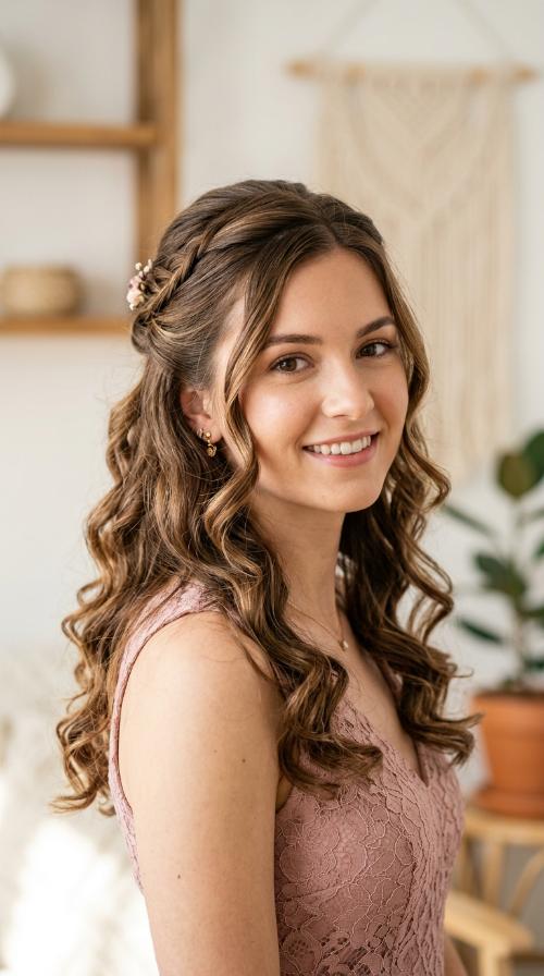 Romantic Half-Up Twist