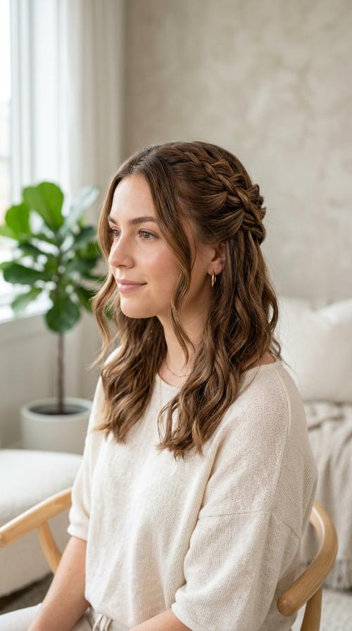 Romantic Waterfall Braid