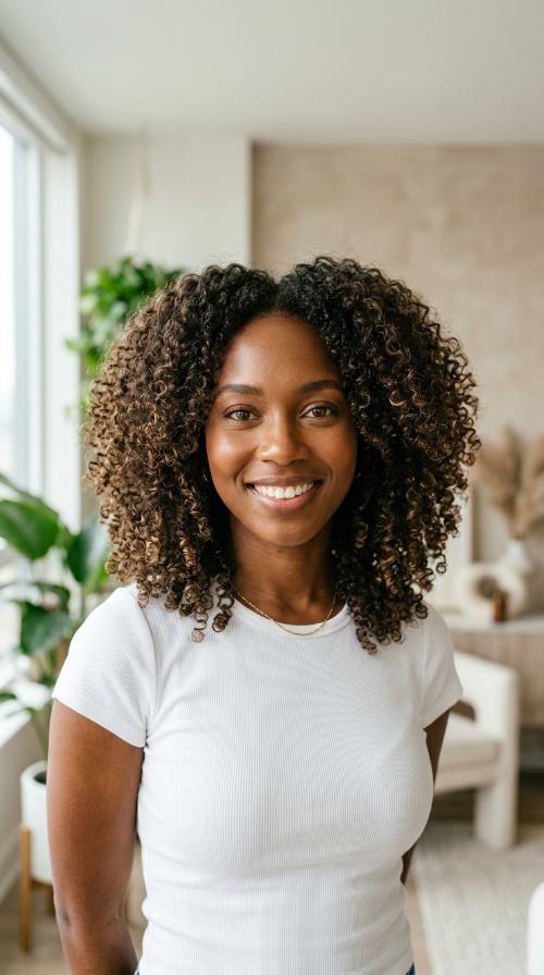 Rounded Afro-Inspired Layers