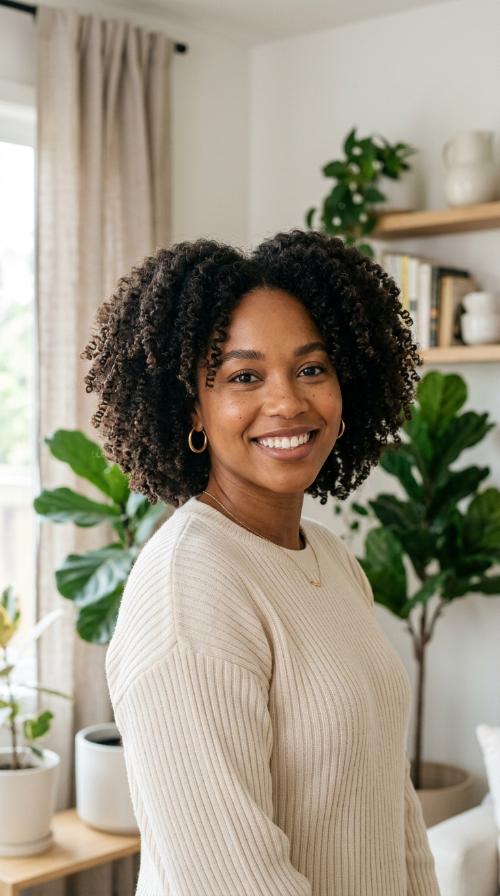Rounded Afro-Inspired Silhouette