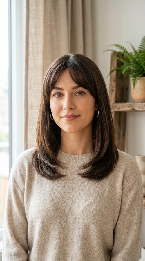Rounded Arch Bangs with Internal Layering
