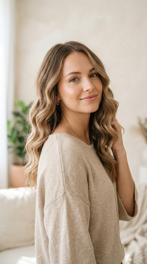 Sandy Beige Waves