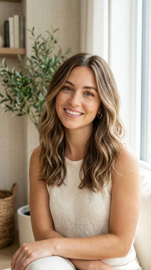 Sandy Blonde Babylights for Subtle Texture