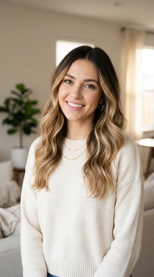 Sandy Blonde Ombre for Brunettes