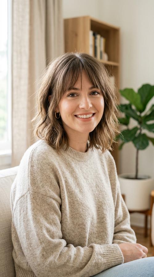 Shaggy Bob with Bangs