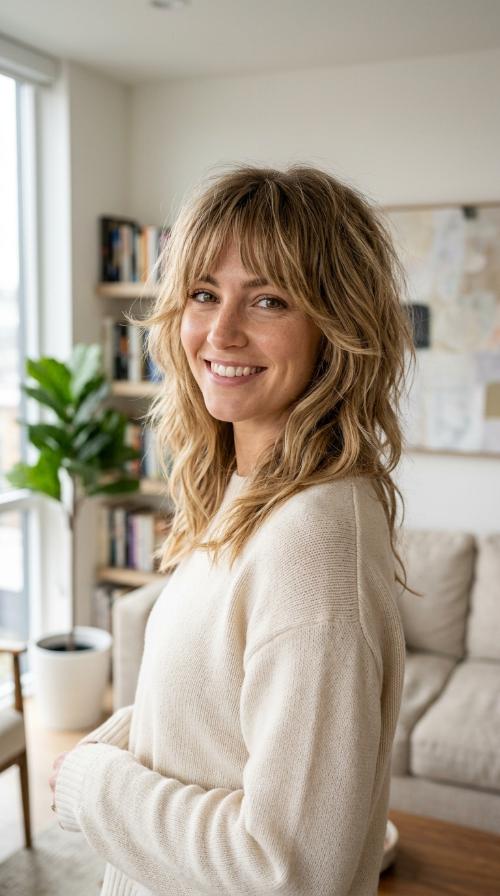 Shaggy Layered Fringe