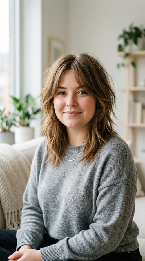 Shaggy Layers with Face-Framing Pieces