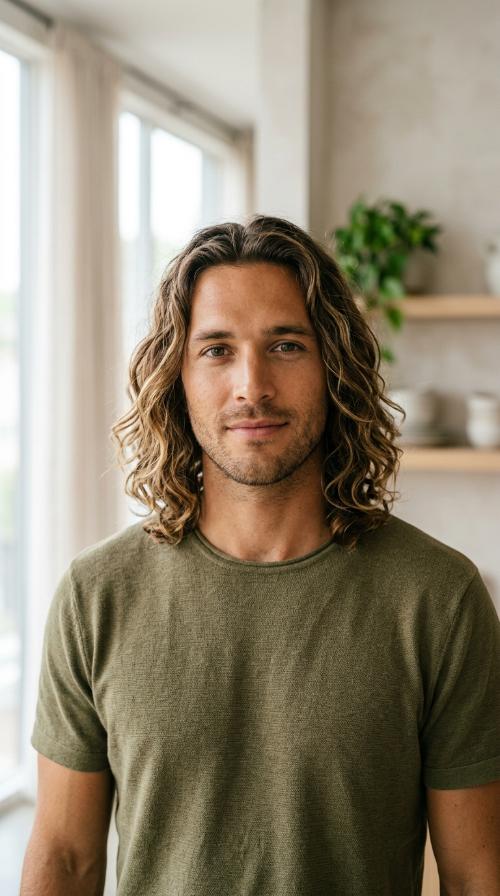 Shoulder-Length Beach Waves