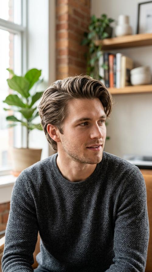 Side Part with Volume