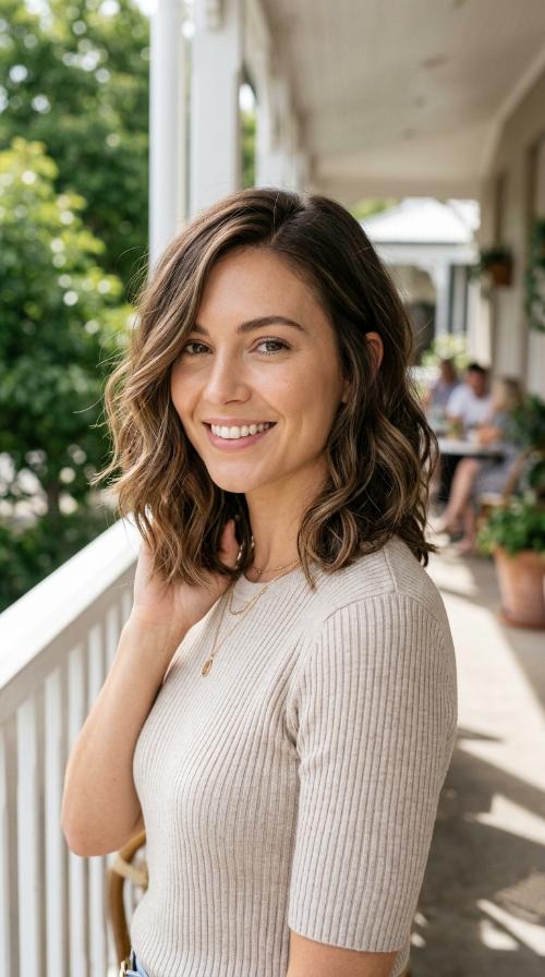 Side-Parted Soft Layers
