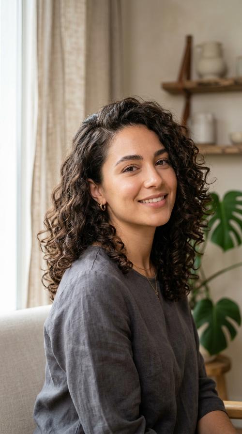 Side-Parted Voluminous Curls