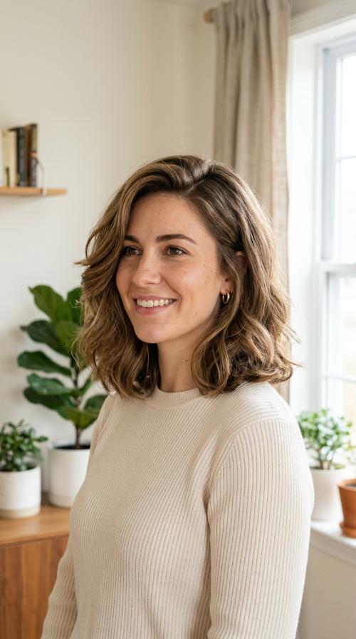 Side-Parted Voluminous Lob