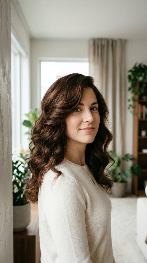 Side-Parted Voluminous Waves